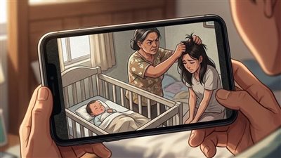 ركّبت كاميرا لحماية طفلي لكن ما كشفته عن أمي دمّر حياتي بالكامل!