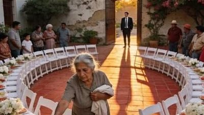 ابني ألغى الحفل خجلًا من منزلي… لكن ما حدث بعد ذلك أمام 80 كرسيًا فارغًا فضح غروره أمام الجميع!