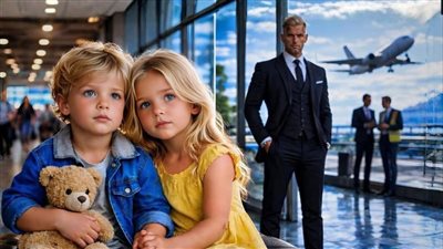 تركَت التوأم في المطار ورحلت… لكن ما فعله هذا الرجل غيّر كل شيء!