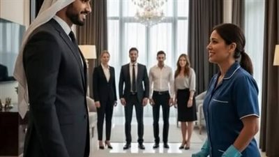 عاملـة نظافة ردّت بالعربية على شيخ… واللي صار بعدها قلب الفندق!