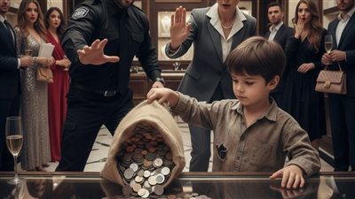 ولد هدومه مقطعة وحافي رجليه اتسلل بهدوء لجوه