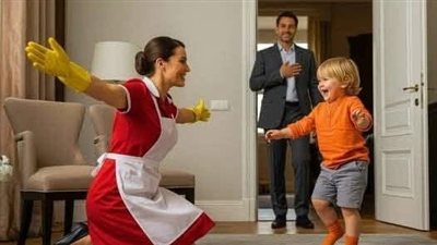 الملياردير وضع كاميرا لمراقبة ما تفعله المربية مع ابنه وما رآه صدمه صدمة العمر