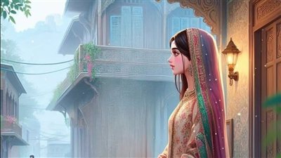 بعد مرور شهر علي زواجهم أضطر الزوج الشاب أن يترك زوجته ويسافر في مهمه تابعه لعمله