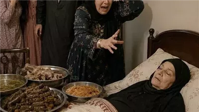 في جنازة ام زوجي