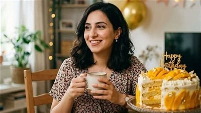 سلفتي بعتتلي تورتة مانجو فخمة في عيد ميلادي