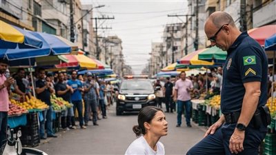أذلّها شرطي في السوق… ولم يعلم أن وقوفها على ركبتيها كان بداية سقوطه
