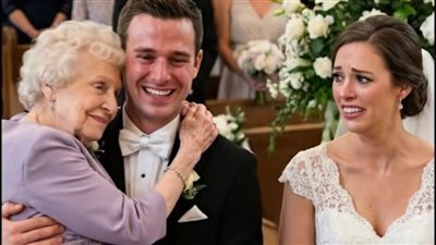 بعد الزفاف مباشرة بدلاً من أن يحمل العريس العروس حمل أمه مما أذل زوجته