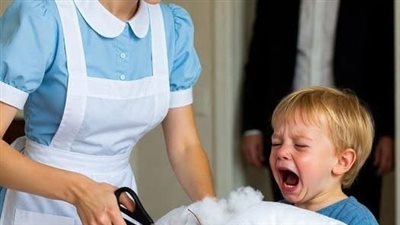 كان ابن المليونير يصرخ كل ليلة… لكن ما اكتشفته المربية داخل الوسادة صدم الجميع!