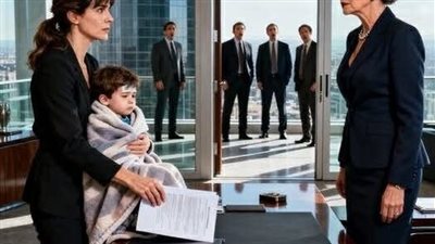 وضعتُ حفيدها المشتعل بالحمّى على مكتبها… وفي لحظة واحدة تغيّر كل شيء!