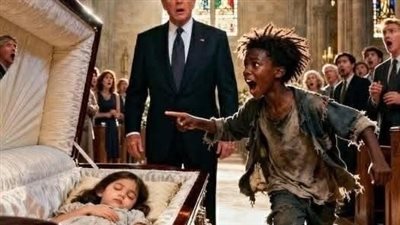 طفلٌ بلا مأوى يصرخ في جنازة: «افتحوا النعش… ابنتك ما زالت حيّة!»