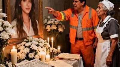 دخل قصرًا لتوصيل طرد… فتجمّد عندما رأى صورة زوجته معلّقة كميتة!